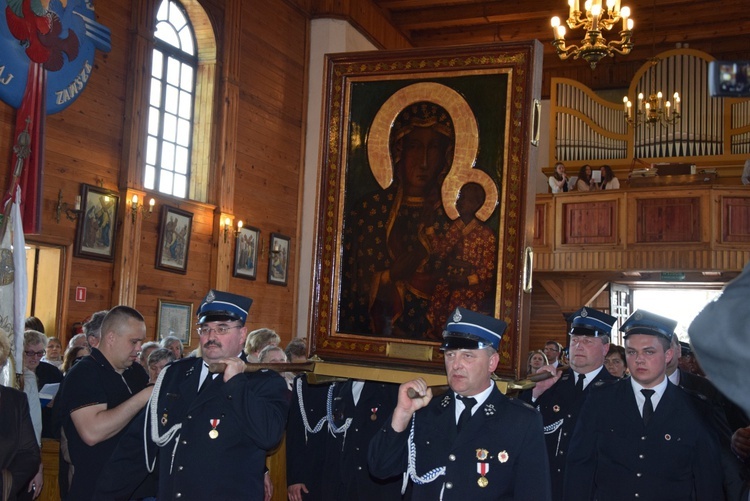 Powitanie ikony MB Częstochowskiej w Topoli Królewskiej