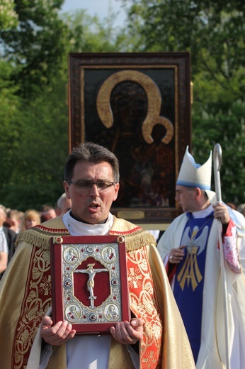 Powitanie ikony MB Częstochowskiej w Siedlcu