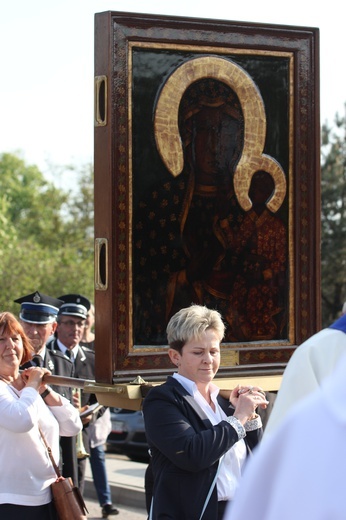 Powitanie ikony MB Częstochowskiej w Siedlcu