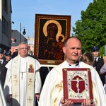 Powitanie ikony MB Częstochowskiej w parafii św. Andrzeja Apostoła w Łęczycy