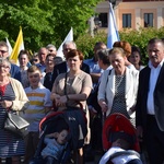 Powitanie ikony MB Częstochowskiej w parafii św. Andrzeja Apostoła w Łęczycy