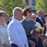 Powitanie ikony MB Częstochowskiej w parafii św. Andrzeja Apostoła w Łęczycy