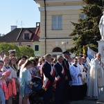 Powitanie ikony MB Częstochowskiej w parafii św. Andrzeja Apostoła w Łęczycy