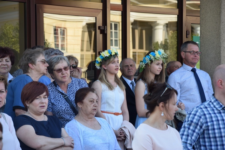 Powitanie ikony MB Częstochowskiej w parafii św. Andrzeja Apostoła w Łęczycy