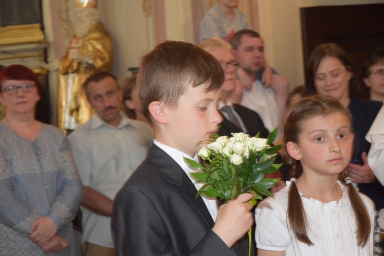 Powitanie ikony MB Częstochowskiej w parafii Niepokalanego Poczęcia NMP w Łęczycy