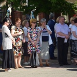 Powitanie ikony MB Częstochowskiej w parafii Niepokalanego Poczęcia NMP w Łęczycy