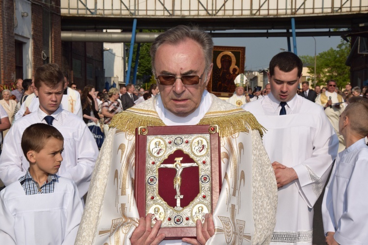 Powitanie ikony MB Częstochowskiej w Leśmierzu