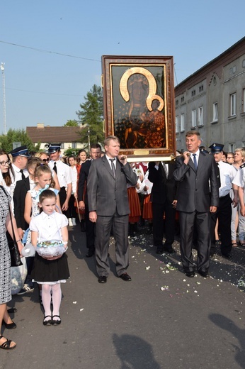 Powitanie ikony MB Częstochowskiej w Leśmierzu