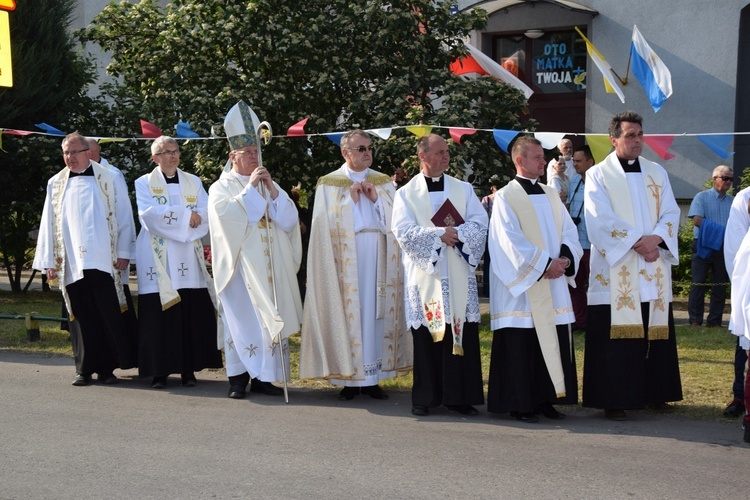 Powitanie ikony MB Częstochowskiej w Leśmierzu