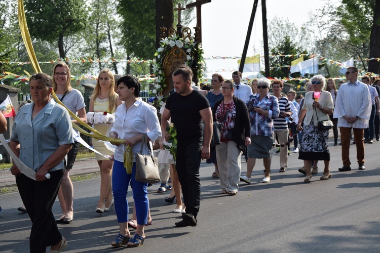 Powitanie ikony MB Częstochowskiej w Leśmierzu