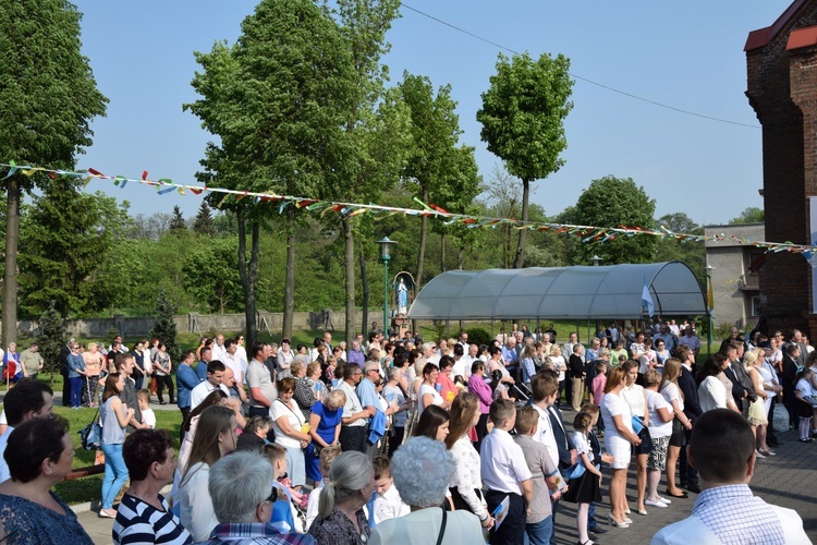 Powitanie ikony MB Częstochowskiej w Leśmierzu