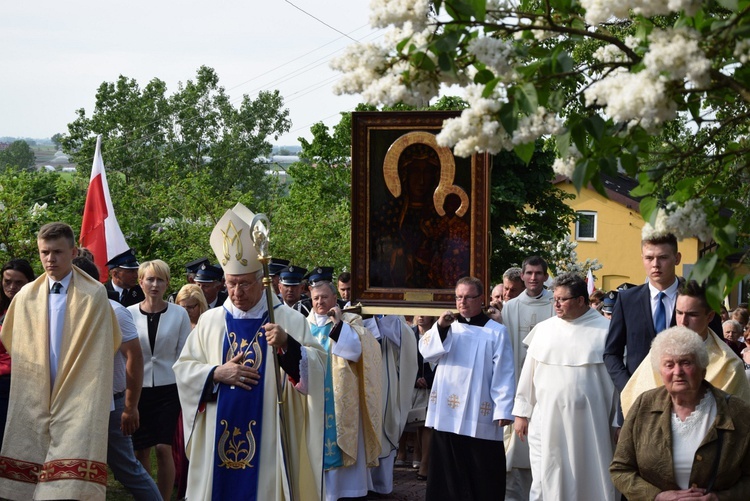 Powitanie ikony MB Częstochowskiej w Górze św. Małgorzaty