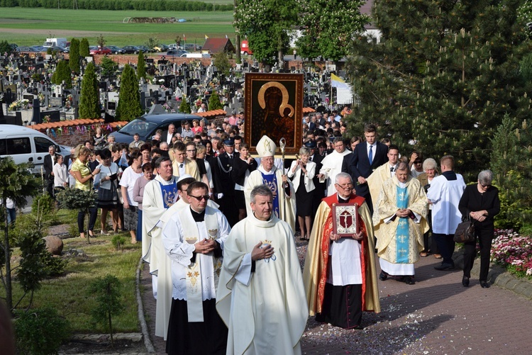 Powitanie ikony MB Częstochowskiej w Górze św. Małgorzaty