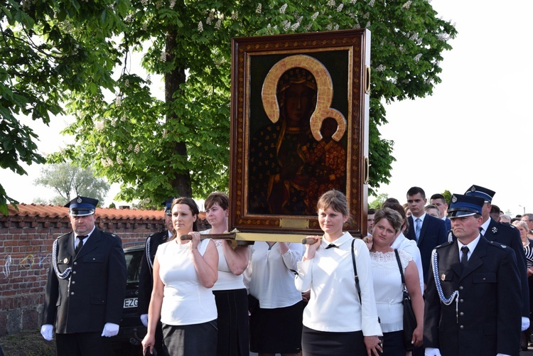 Powitanie ikony MB Częstochowskiej w Górze św. Małgorzaty