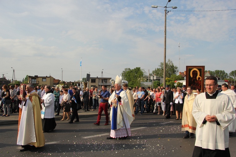 Powitanie ikony MB Częstochowskiej w Piątku