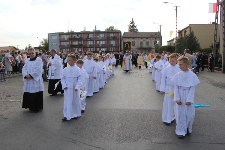 Powitanie ikony MB Częstochowskiej w Piątku