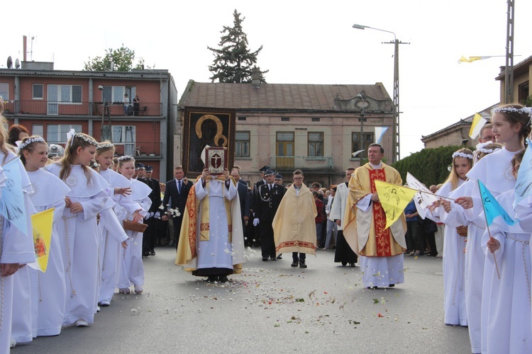 Powitanie ikony MB Częstochowskiej w Piątku