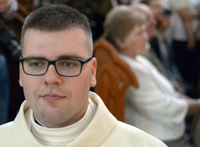 Ks. Mateusz Nowak, pochodzi z parafii pw. Chrystusa Dobrego Pasterza w Radomiu