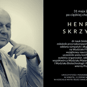 Po długiej chorobie zmarł dr Henryk Skrzypek, wykładowca Wydziału Filozofii KUL i miłośnik przyrodoznawstwa