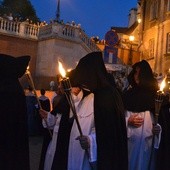 Procesja po Starym Mieście w dzień wielkiego pożaru Lublina