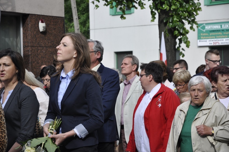 Powitanie ikony MB Częstochowskiej w parafii św. Jakuba w Głownie