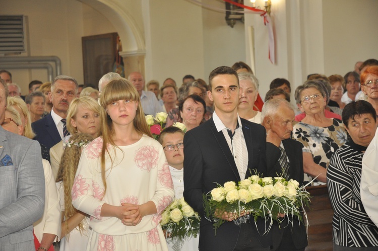 Powitanie ikony MB Częstochowskiej w Dmosinie