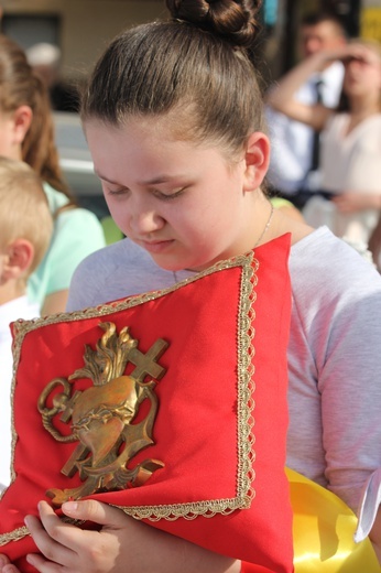 Powitanie ikony MB Częstochowskiej w Dmosinie