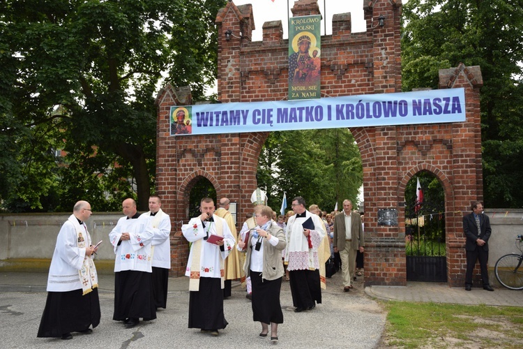 Powitanie ikony MB Częstochowskiej z Złakowie Kościelnym