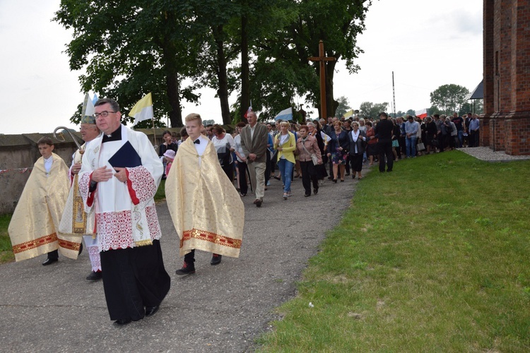 Powitanie ikony MB Częstochowskiej z Złakowie Kościelnym