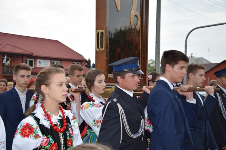 Powitanie ikony MB Częstochowskiej w Zdunach