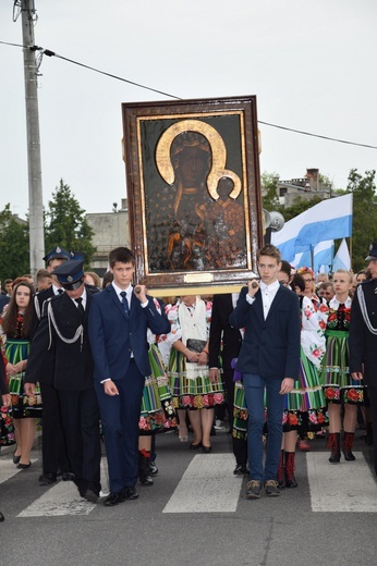 Powitanie ikony MB Częstochowskiej w Zdunach