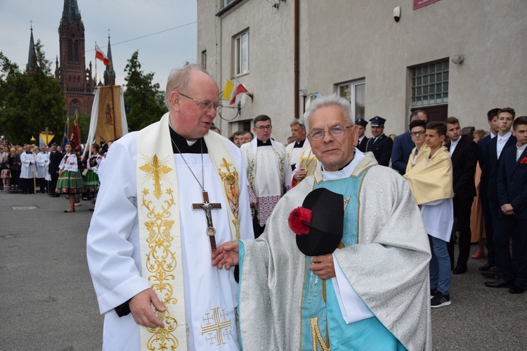 Powitanie ikony MB Częstochowskiej w Zdunach