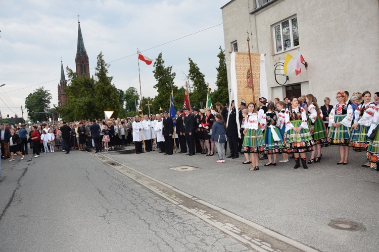 Powitanie ikony MB Częstochowskiej w Zdunach