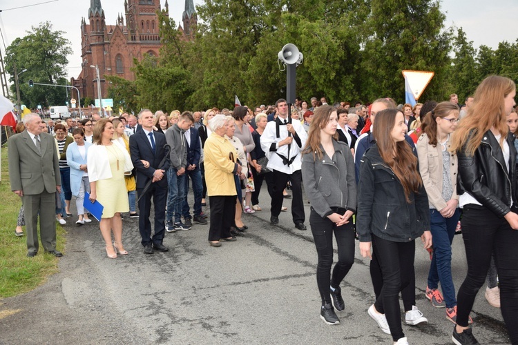 Powitanie ikony MB Częstochowskiej w Zdunach