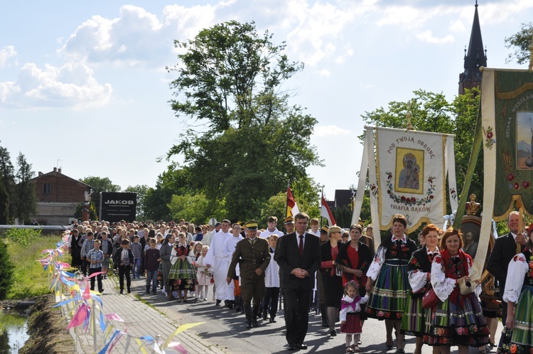 Powitanie ikony MB Częstochowskiej w Bąkowie