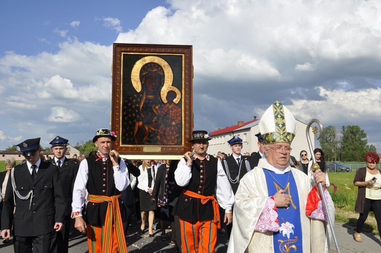 Powitanie ikony MB Częstochowskiej w Bąkowie