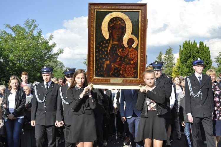 Powitanie ikony MB Częstochowskiej w Bąkowie