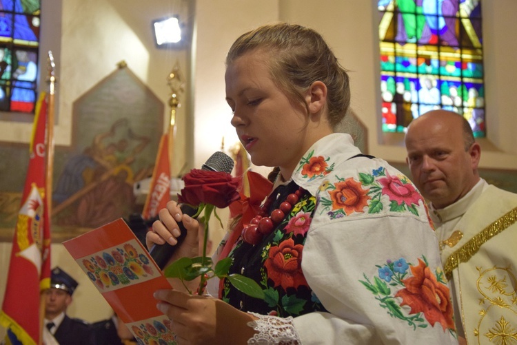 Powitanie ikony MB Częstochowskiej w Chruślinie