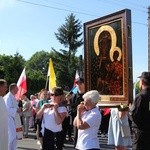 Powitanie ikony MB Częstochowskiej w parafii Chrystusa Dobrego Pasterza w Łowiczu