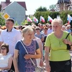 Powitanie ikony MB Częstochowskiej w parafii Chrystusa Dobrego Pasterza w Łowiczu