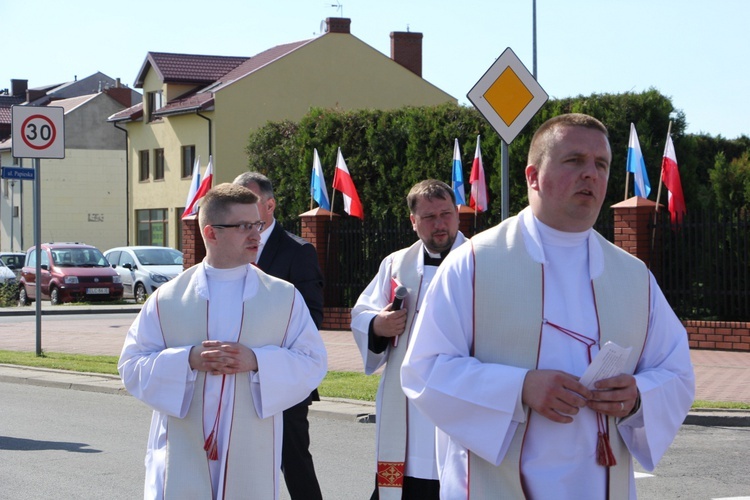 Powitanie ikony MB Częstochowskiej w parafii Chrystusa Dobrego Pasterza w Łowiczu