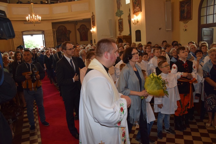 Powitanie ikony MB Częstochowskiej w Łyszkowicach