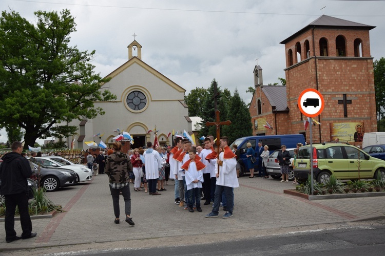 Powitanie ikony MB Częstochowskiej w Łyszkowicach