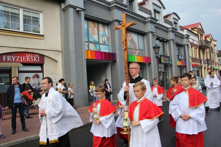 Powitanie ikony MB Częstochowskiej w parafii Świętego Ducha w Łowiczu