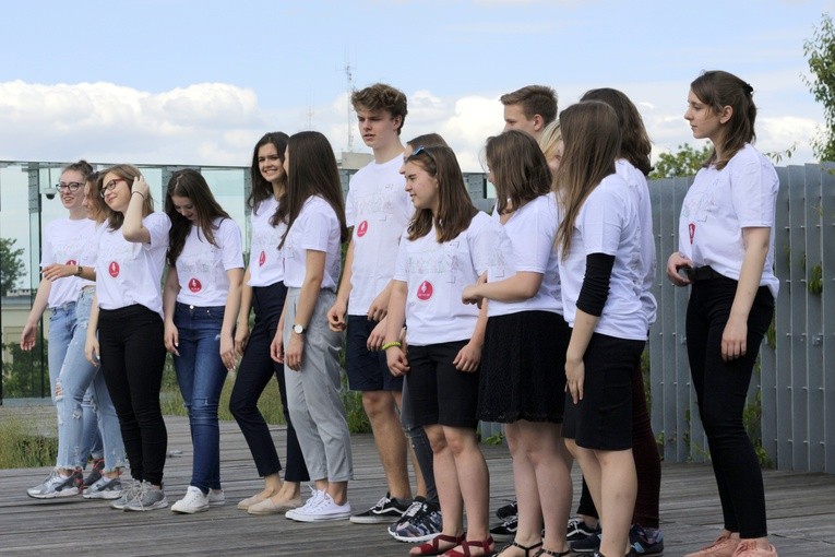 Młodzież bardzo się zaangażowała w tworzenie piosenki o Lublinie
