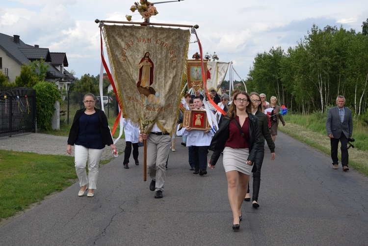 Powitanie ikony MB Częstochowskiej w Bobrownikach