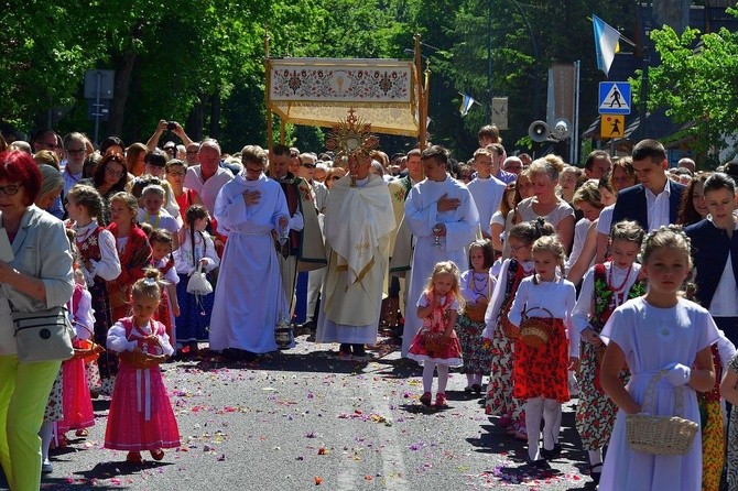 Najświętszy sakrament na Krupówkach