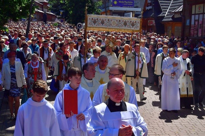 Najświętszy sakrament na Krupówkach