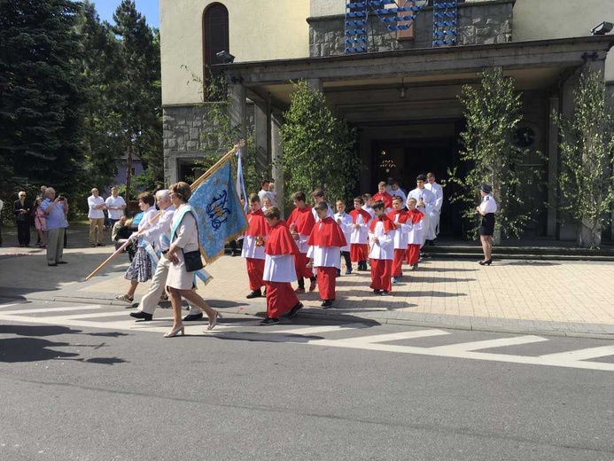 Procesja Bożego Ciała w Czechowicach-Dziedzicach na Lesisku - 2017