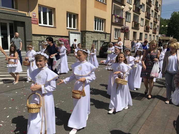 Procesja Bożego Ciała w Czechowicach-Dziedzicach na Lesisku - 2017